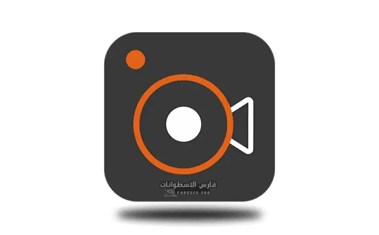 شعار مسجل الشاشة Aiseesoft يتميز بأيقونة كاميرا منمقة مع مخطط ألوان أحمر وأبيض