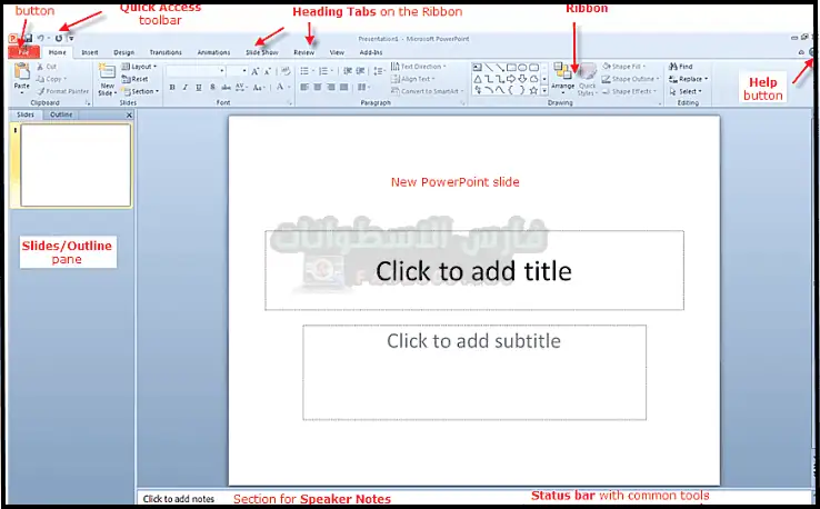 تحميل بوربوينت PowerPoint 2010 للكمبيوتر عربي مجاناً
